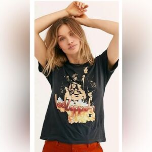 Daydreamer x Free People Led Zeppelin Graphic Band Tee Black Size Large